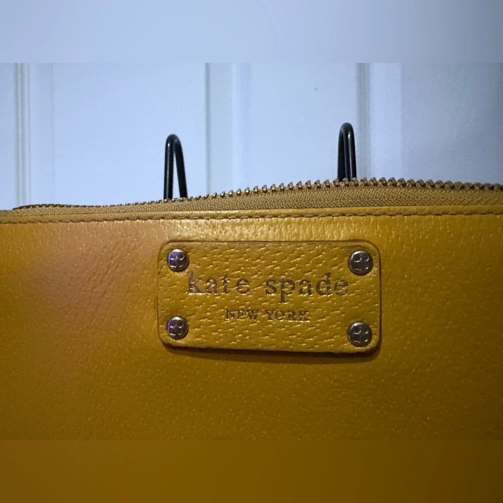 EUC Kate Spade Yellow Women's Continental Wallet - Picture 2 of 12